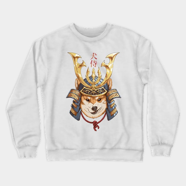 shiba inu samurai Crewneck Sweatshirt by ArtBot